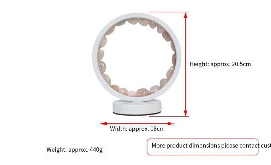 Natural Crystal Night Light - Color Changing Transparent Stone Heart Lamp & Atmosphere Gift