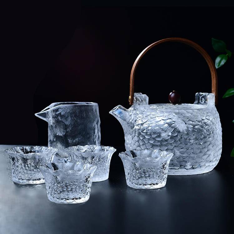 Natural Crystal Teacups - Plum Blossom Shaped Crystal Tea Set | [Your Brand Name]