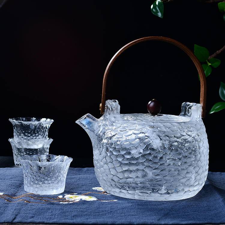 Natural Crystal Teacups - Plum Blossom Shaped Crystal Tea Set | [Your Brand Name]