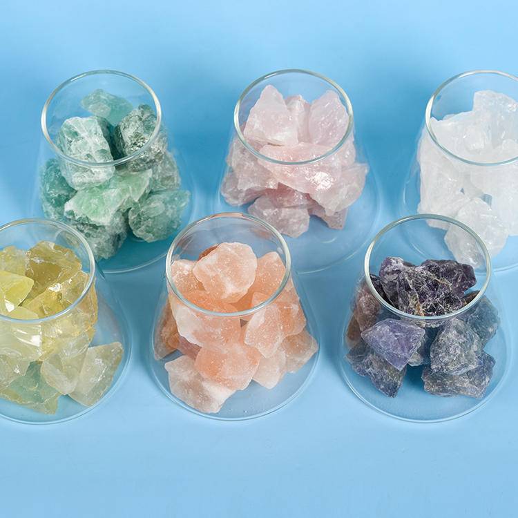 Natural Crystal Diffuser Stone |Essential Oil Aromatherapy & Night Light