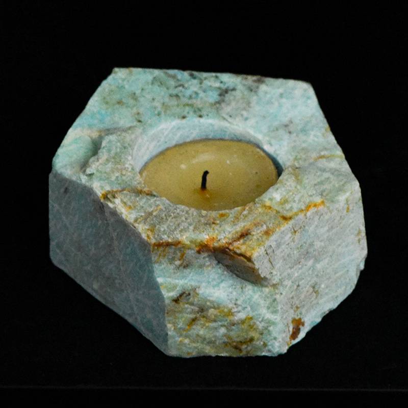 Natural Crystal Candle Holders: Fluorite,  Amethyst, Rose Quartz &More|Handcrafted Stone Home Decor