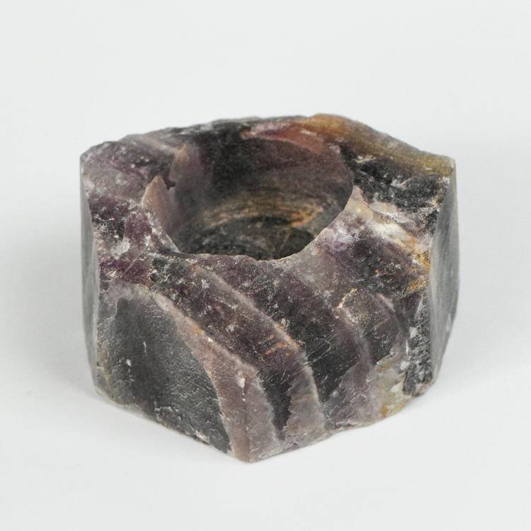 Natural Crystal Candle Holders: Fluorite,  Amethyst, Rose Quartz &More|Handcrafted Stone Home Decor