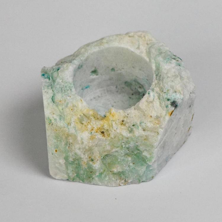 Natural Crystal Candle Holders: Fluorite,  Amethyst, Rose Quartz &More|Handcrafted Stone Home Decor