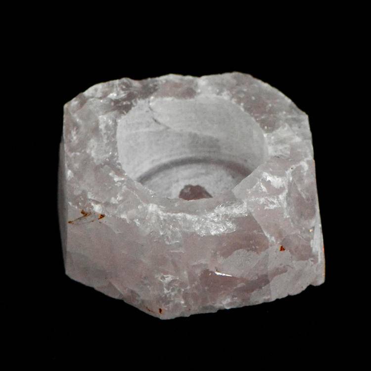 Natural Crystal Candle Holders: Fluorite,  Amethyst, Rose Quartz &More|Handcrafted Stone Home Decor