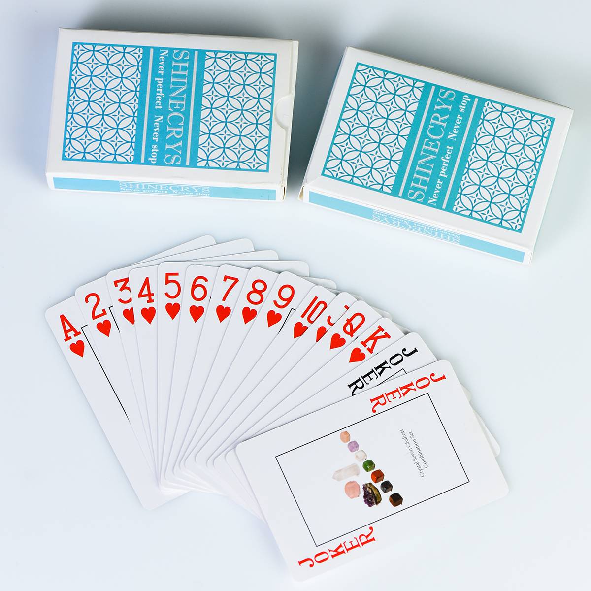 Custom PVC Plastic Playing Cards - Waterproof, Washable & Crystal Pattern Printed