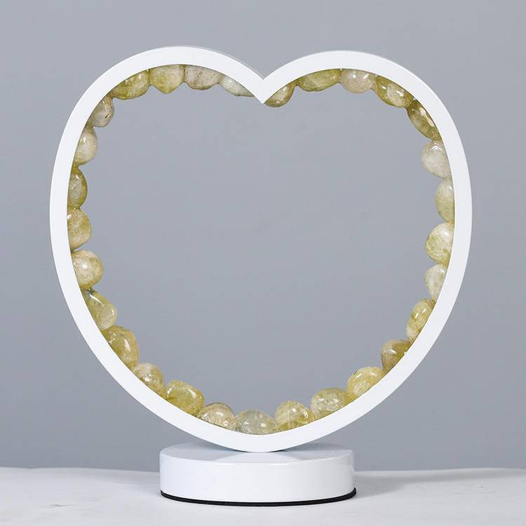 Natural Crystal Night Light - Color Changing Transparent Stone Heart Lamp & Atmosphere Gift