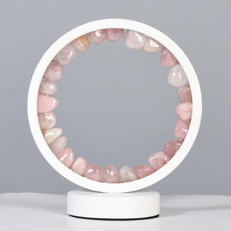 Natural Crystal Night Light - Color Changing Transparent Stone Heart Lamp & Atmosphere Gift
