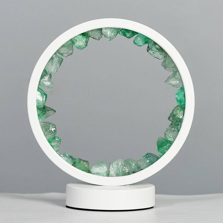 Natural Crystal Night Light - Color Changing Transparent Stone Heart Lamp & Atmosphere Gift