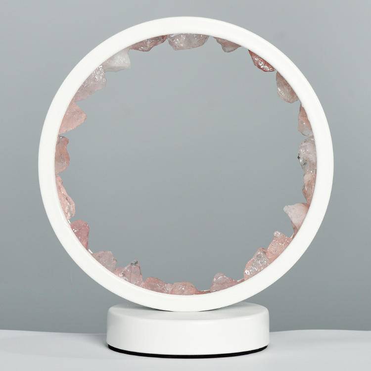 Natural Crystal Night Light - Color Changing Transparent Stone Heart Lamp & Atmosphere Gift